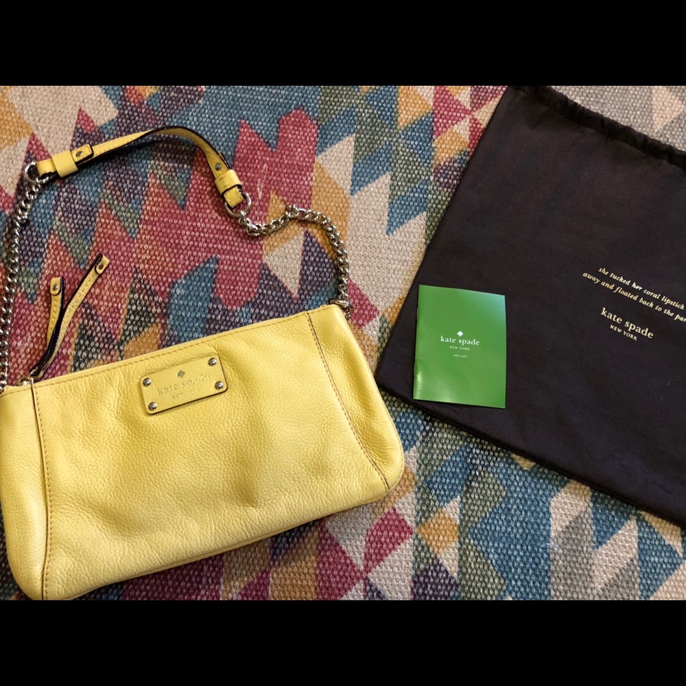 kate spade Pale Yellow Leather Purse